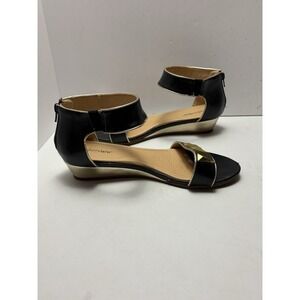 COMFORTVIEW Black And Gold REAR ZIPPERS US 10 1/2 W